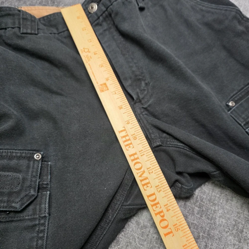 Duluth Trading Pants Mens 40x30 Fit 38x30 Black Heavyweight Flex Fire Hose Cargo